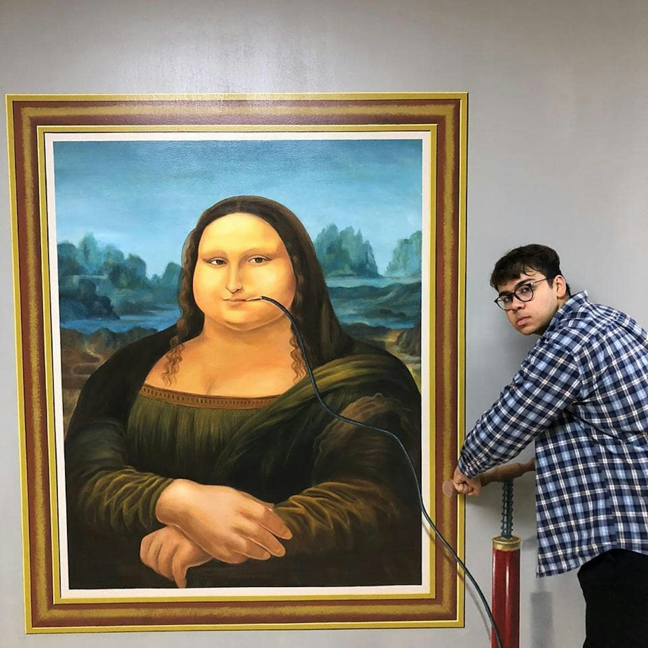 Step into a world where you become part of iconic art! Imagine striking hilarious poses next to famous masterpieces creating unforgettable moments and memories with friends.